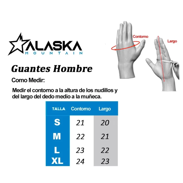 guantes ski snow Patrol 10k Waterproof alaska hombre